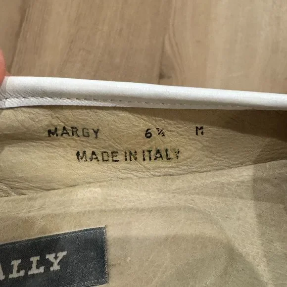 Bally Margy White Tassel Leather Loafer, Size 6.5 - Picture 3 of 6